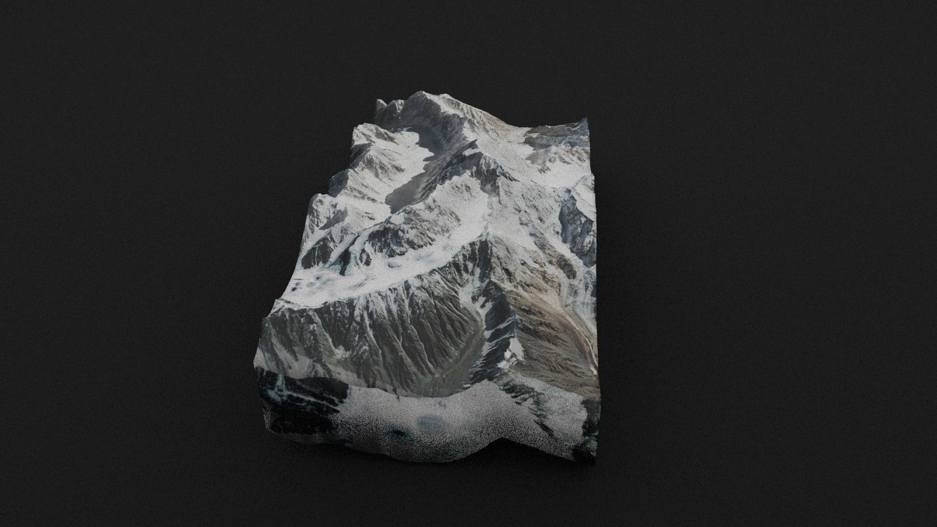 Tirich Mir Low-poly 3D model_3