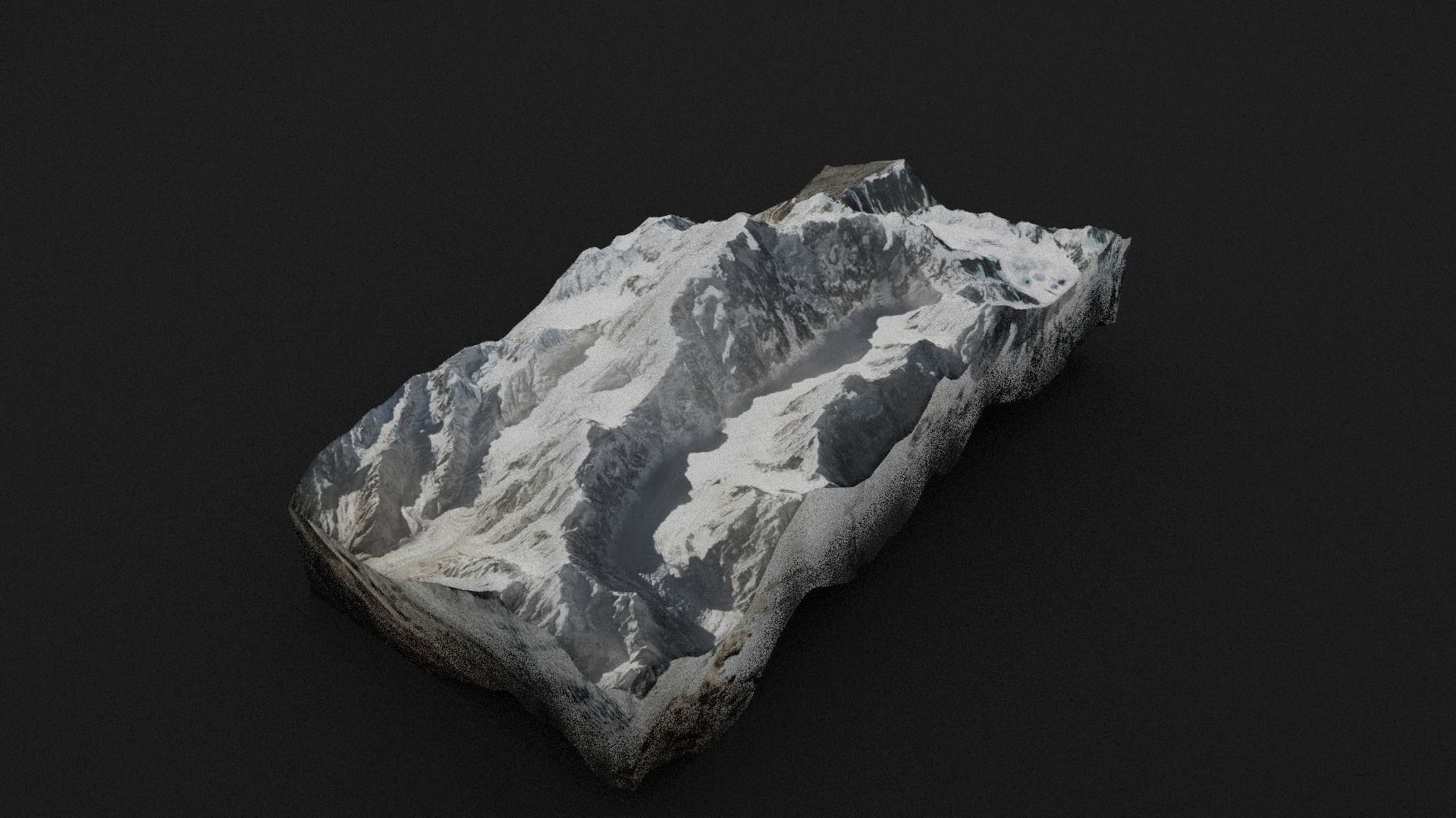 Tirich Mir Low-poly 3D model_6