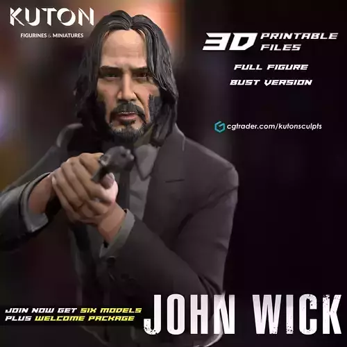 John Wick 3D print model