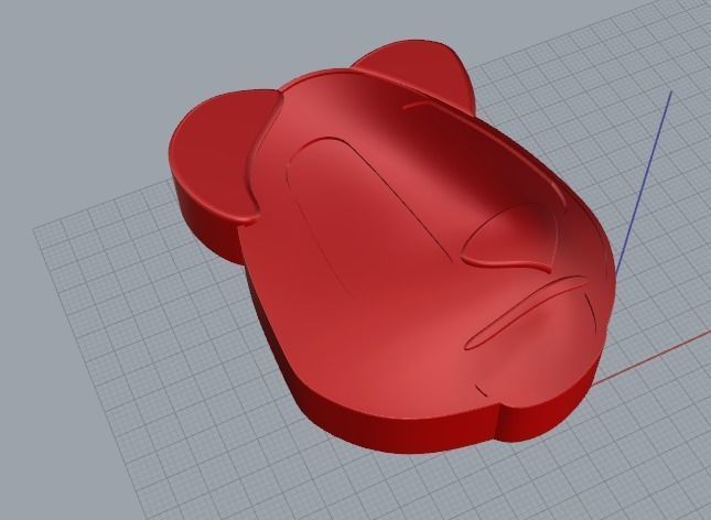 Dog head Model 3616 3D print model_2