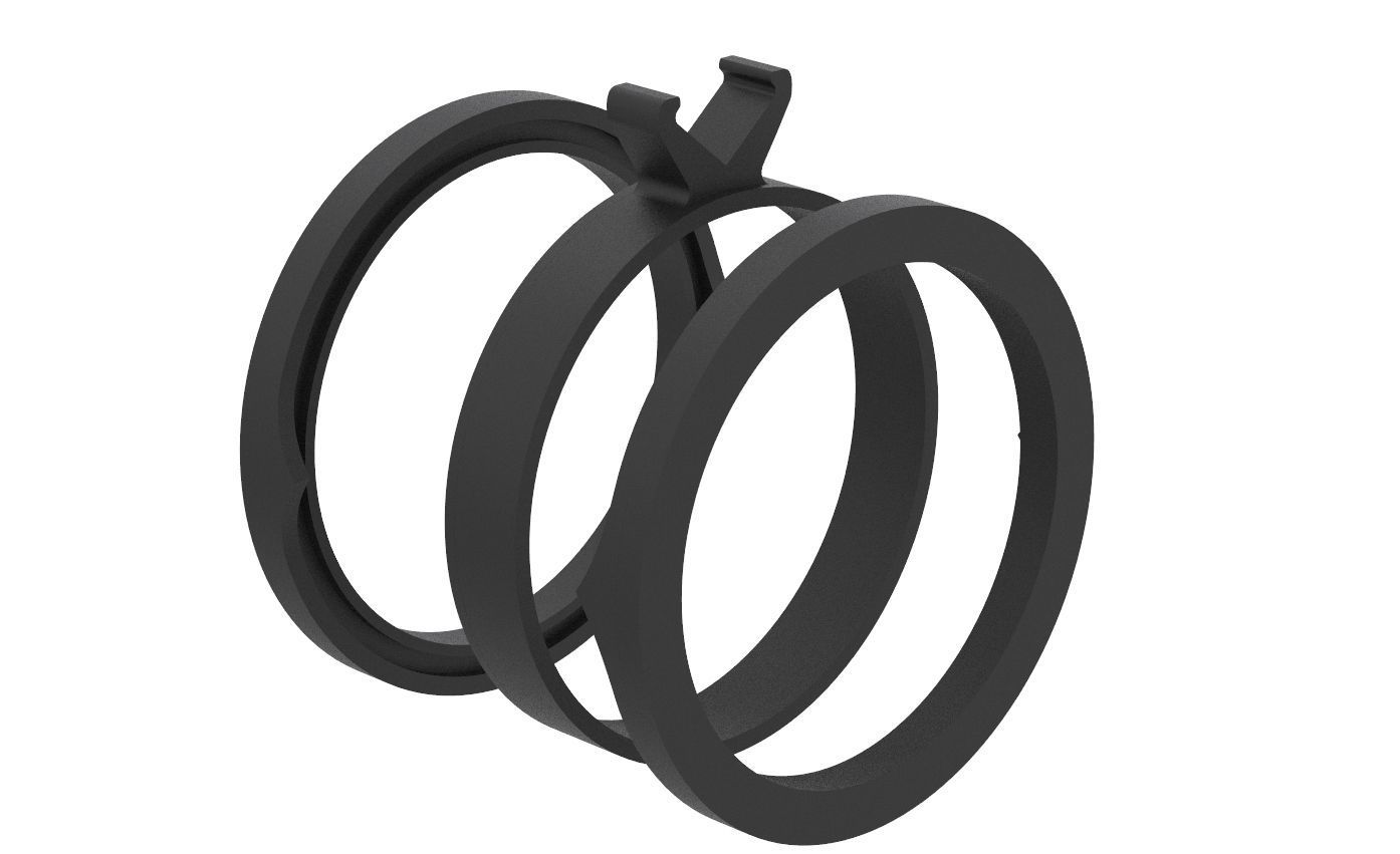 bvlgari wedding ring multisize  3D print model_10