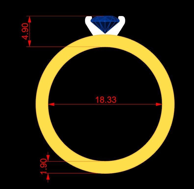 bvlgari wedding ring multisize  3D print model_12