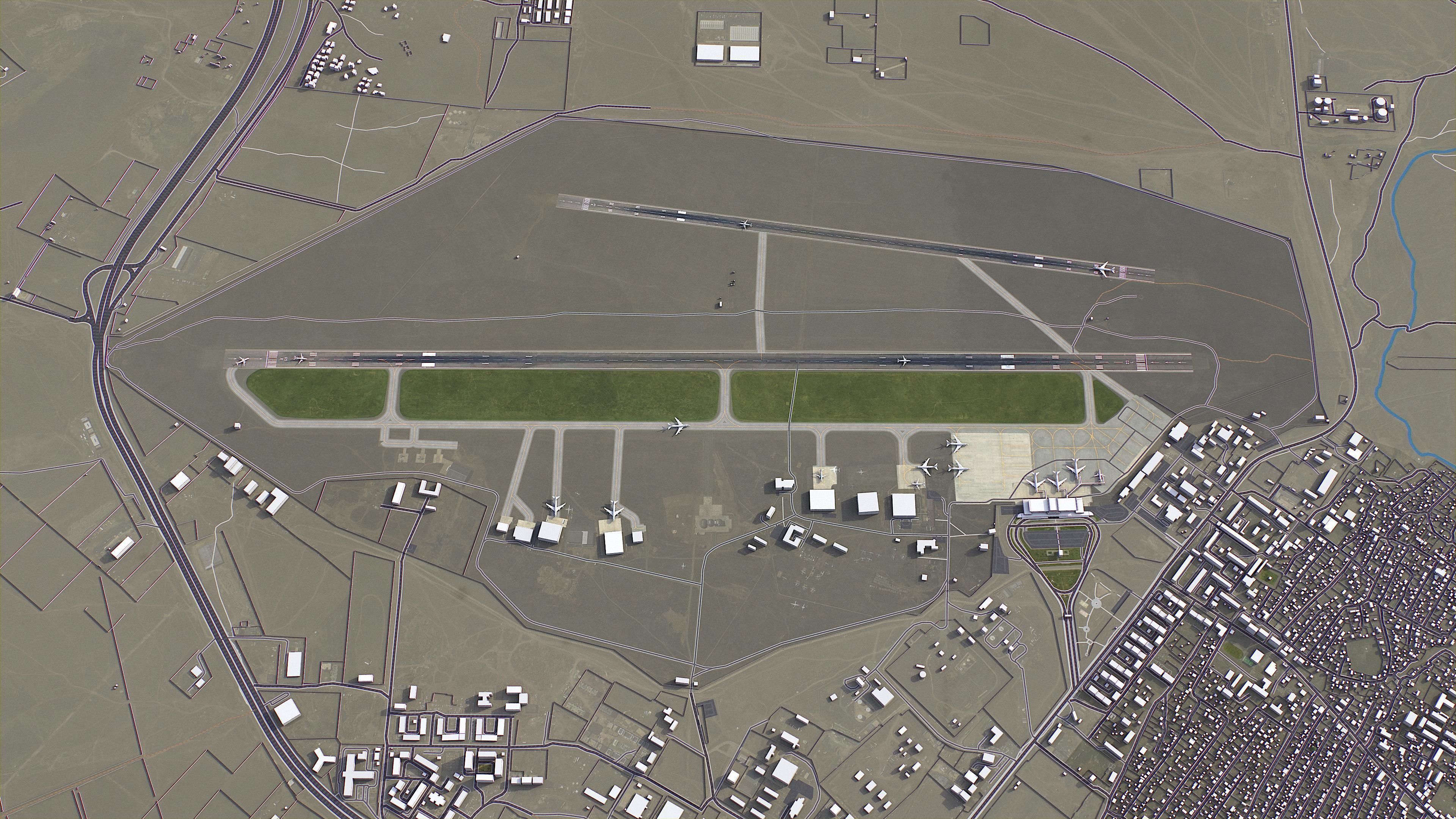 Ulaanbaatar - 3D City Model Low-poly 3D model_17