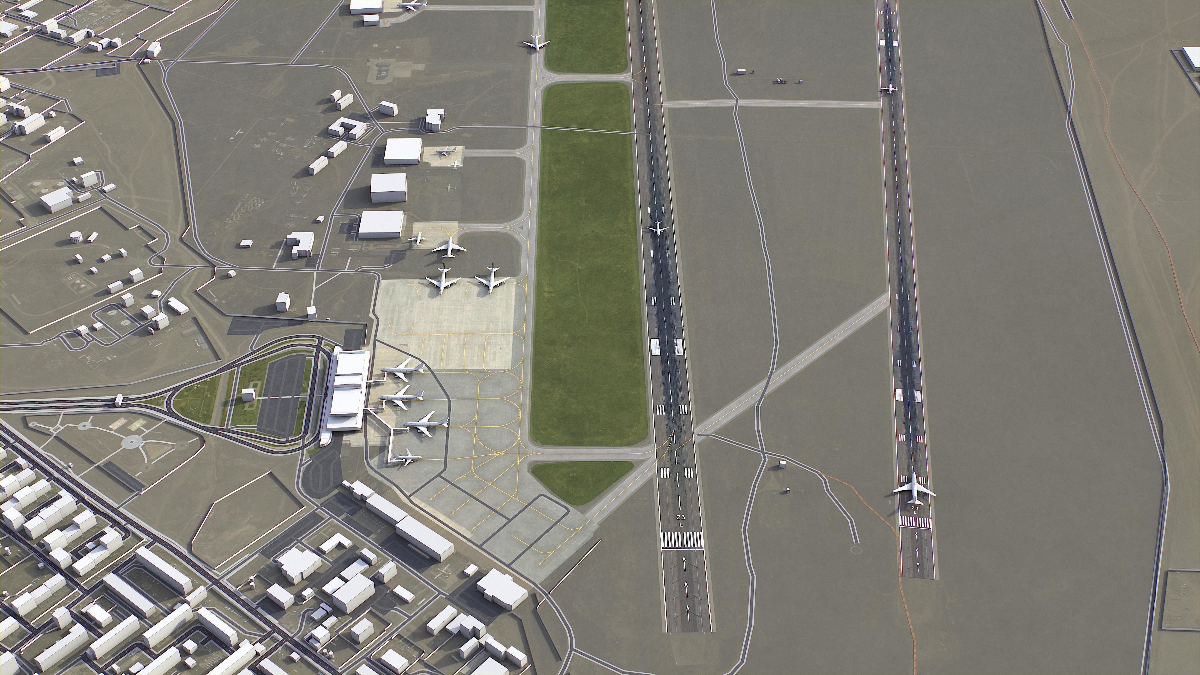 Ulaanbaatar - 3D City Model Low-poly 3D model_15