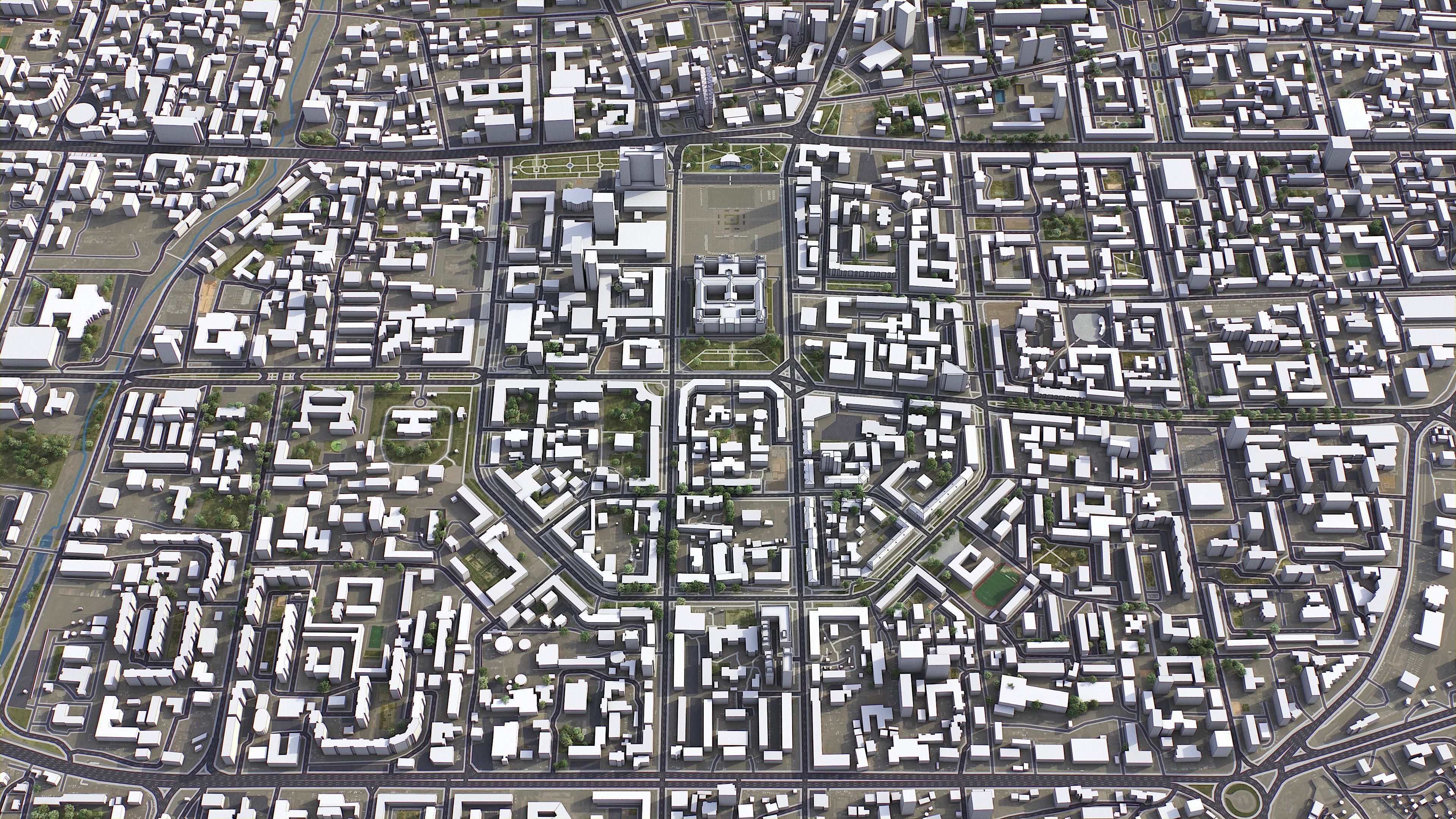 Ulaanbaatar - 3D City Model Low-poly 3D model_4