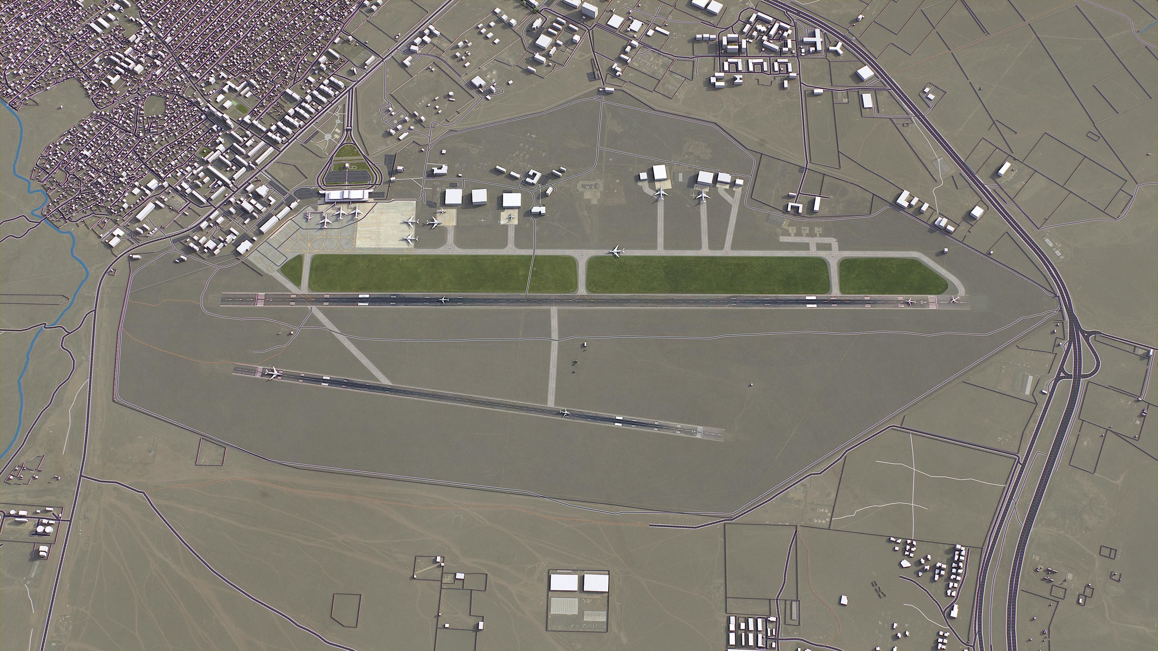 Ulaanbaatar - 3D City Model Low-poly 3D model_18