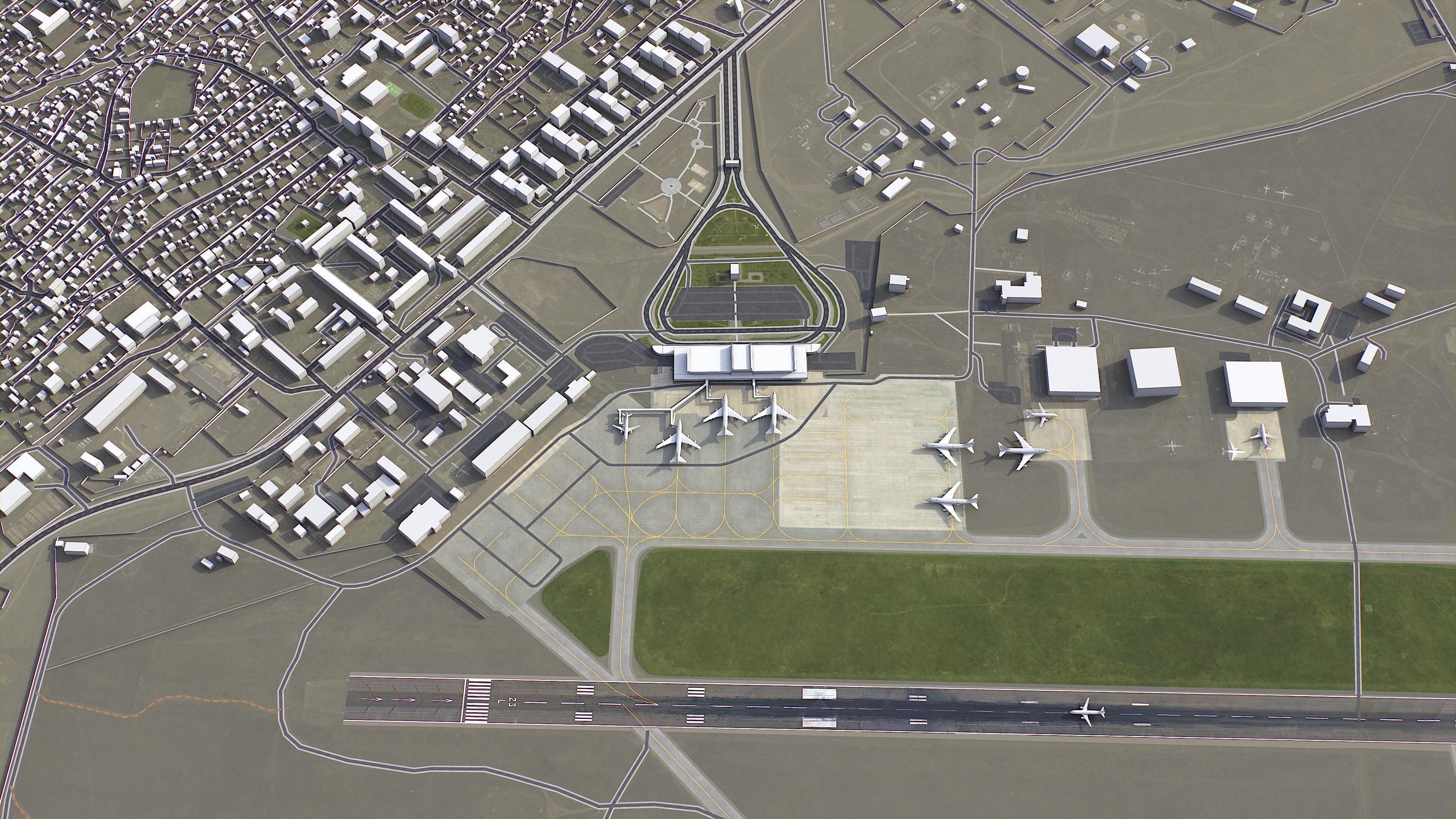 Ulaanbaatar - 3D City Model Low-poly 3D model_13