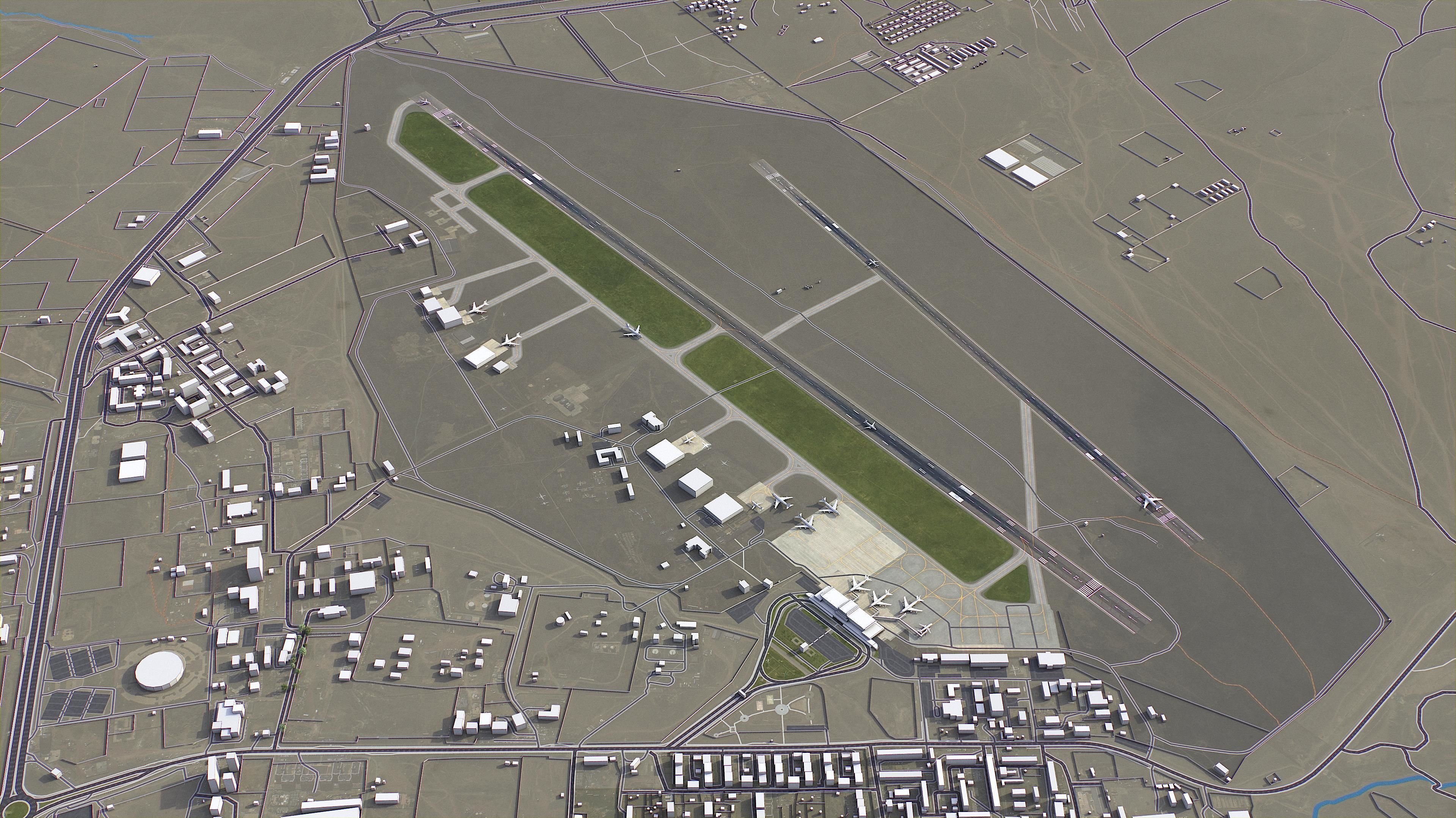 Ulaanbaatar - 3D City Model Low-poly 3D model_16