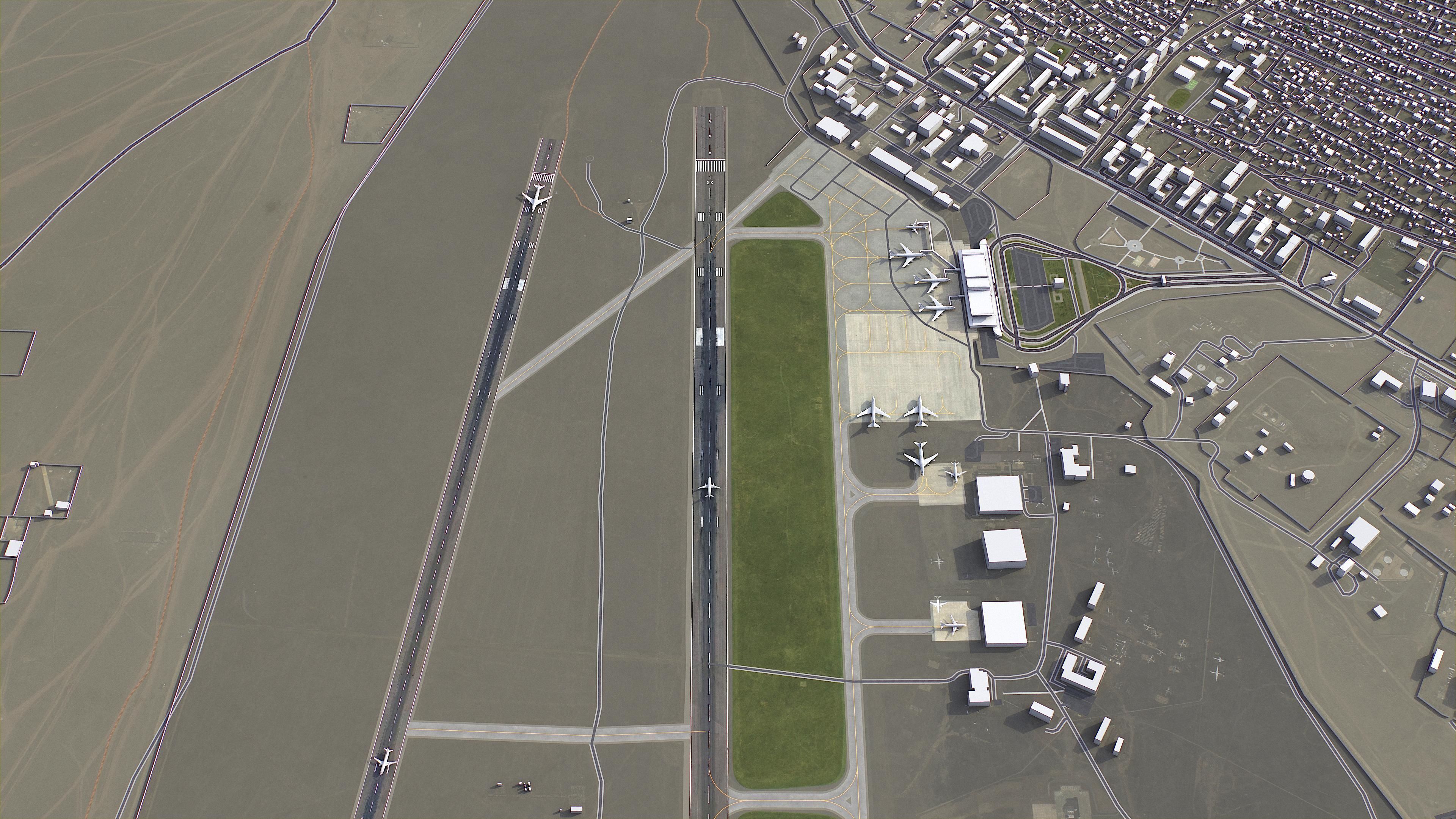 Ulaanbaatar - 3D City Model Low-poly 3D model_14