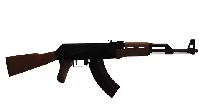 Ak47 Rifle Assault Rifle Gun Weapon 3D Model