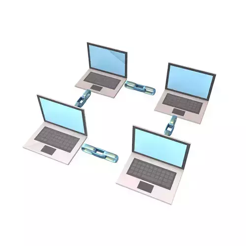 Lan Network Icon V1 001 Low-poly 3D model