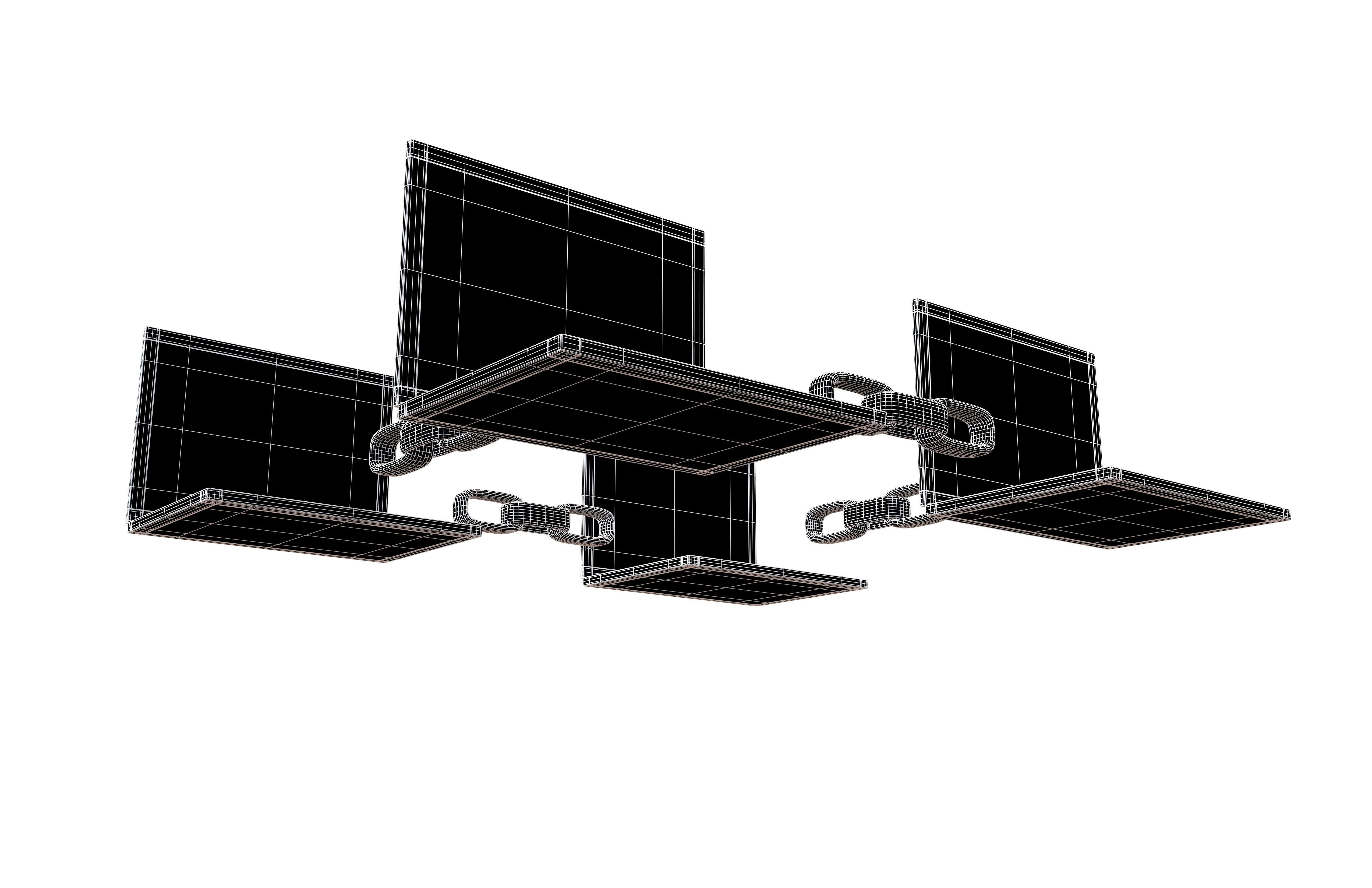 Lan Network Icon V1 003 Low-poly 3D model_7