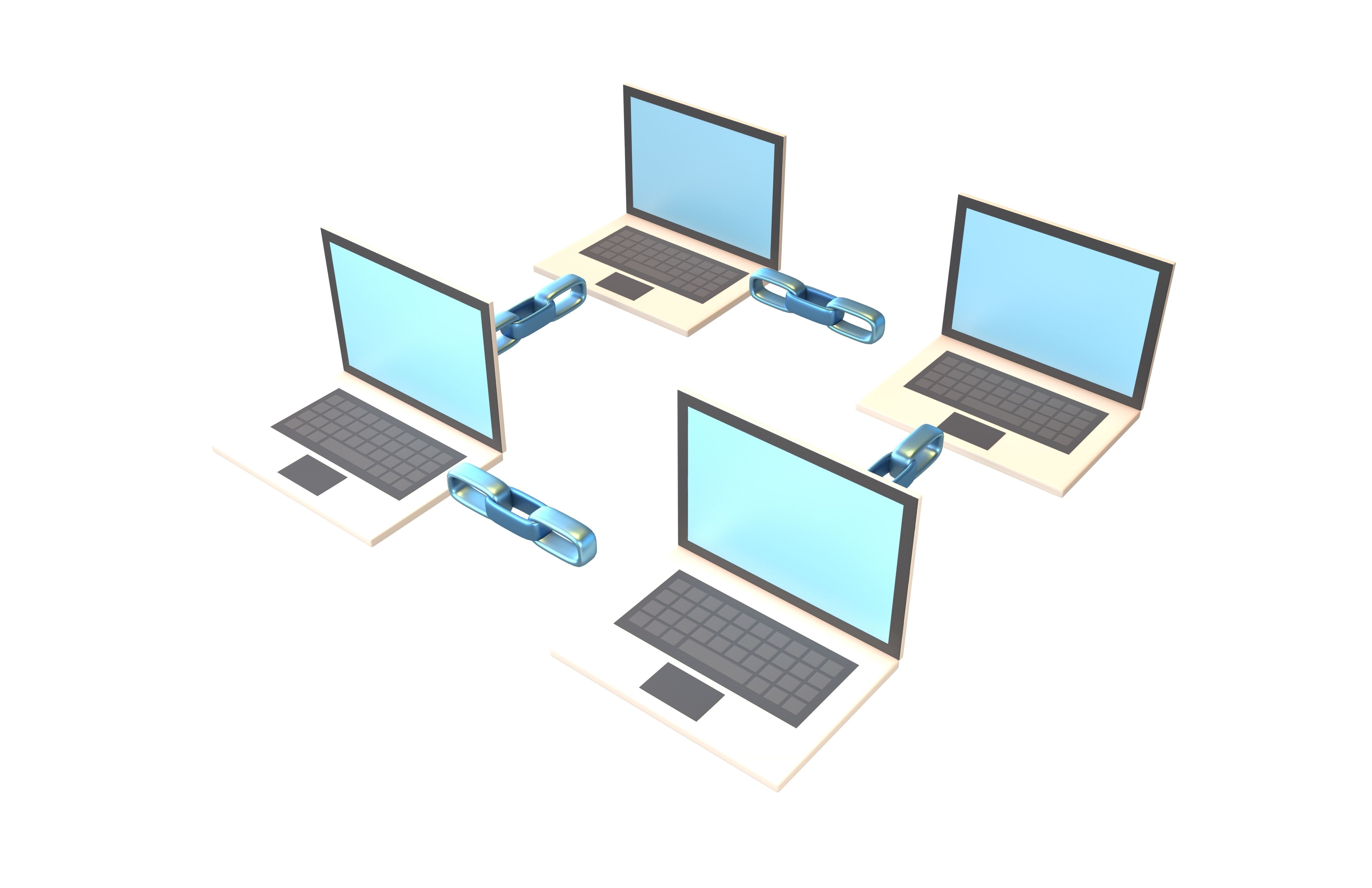 Lan Network Icon V1 003 Low-poly 3D model_2
