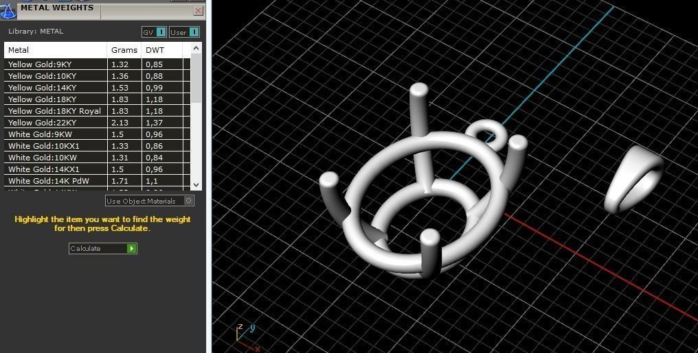 Pendant Oval Model 3607 3D print model_7