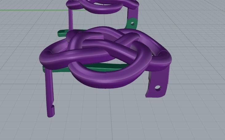 Earrings endless knot Model 3606 3D print model_3