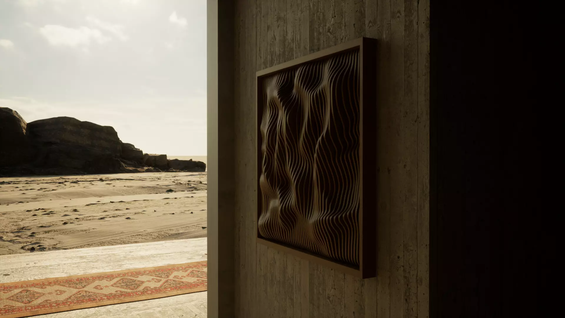 wall panel  3D model_0