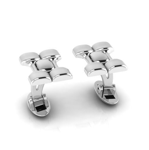 Cufflink Model 3603 3D print model_1