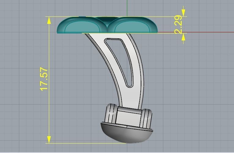 Cufflink Model 3603 3D print model_5