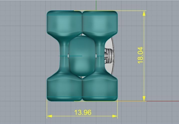 Cufflink Model 3603 3D print model_6