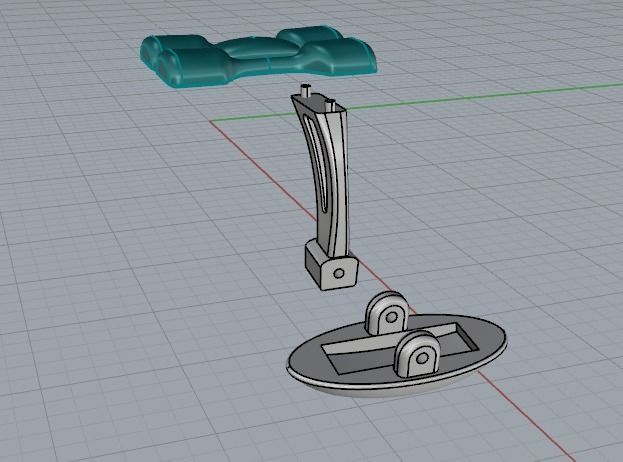 Cufflink Model 3603 3D print model_3