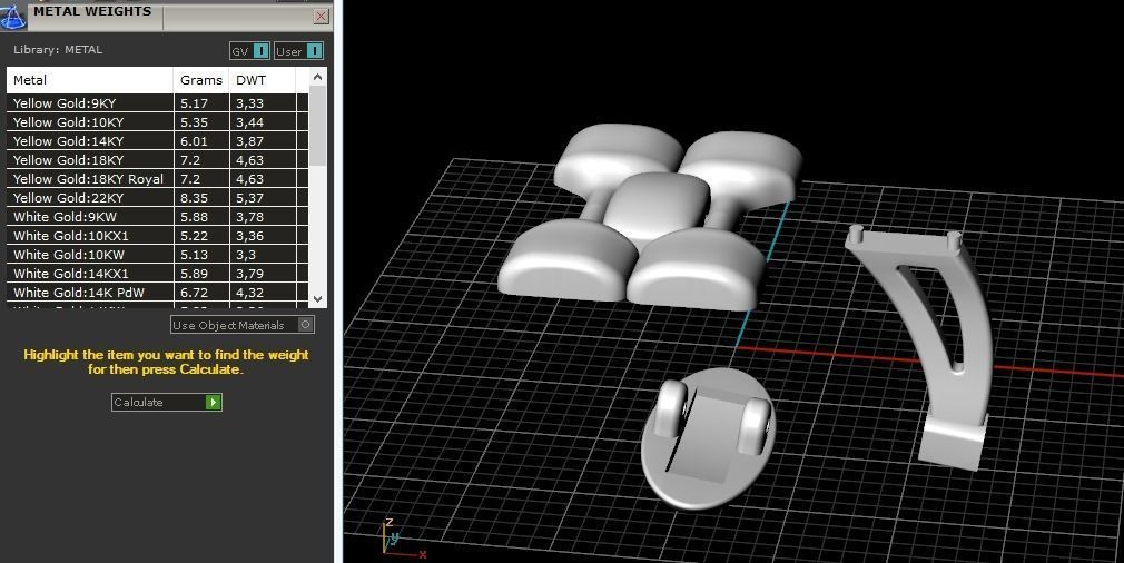 Cufflink Model 3603 3D print model_7