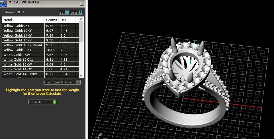 Engagement halo rings Model 3596 3D print model_8
