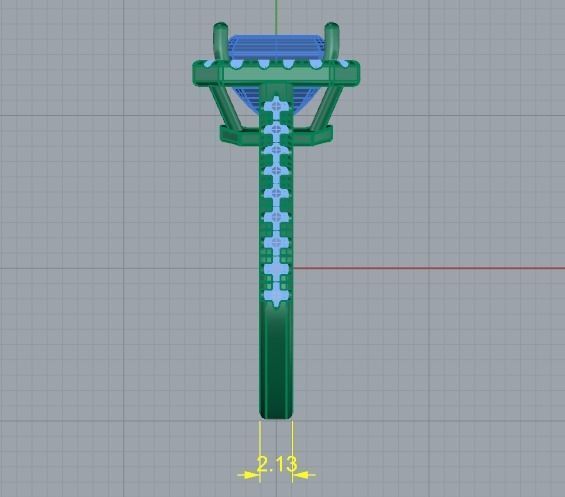 Engagement halo rings Model 3591 3D print model_7