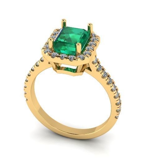 Engagement halo rings Model 3591 3D print model_1