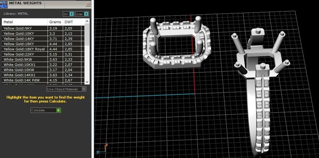 Engagement halo rings Model 3591 3D print model_8