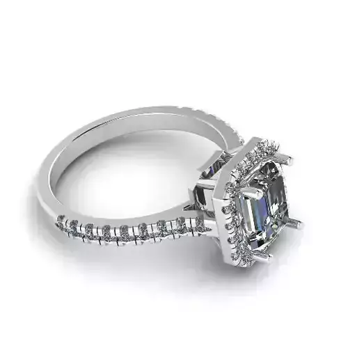 Engagement halo rings Model 3591 3D print model
