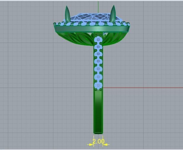Engagement halo rings Model 3590 3D print model_7