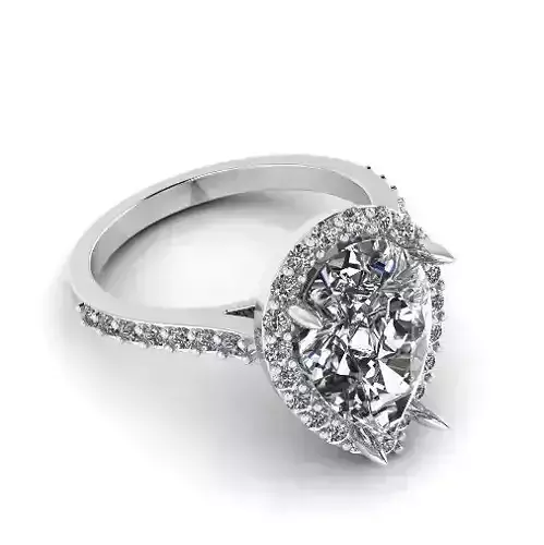 Engagement halo rings Model 3590 3D print model