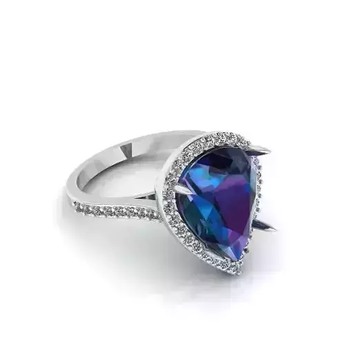 Engagement halo rings Model 3585