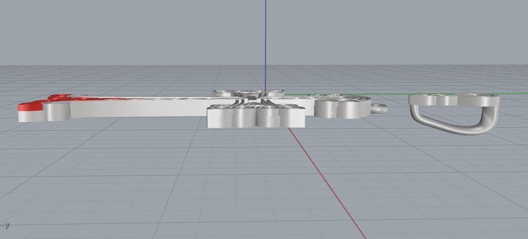 Pendant cross Model 3583 3D print model_3