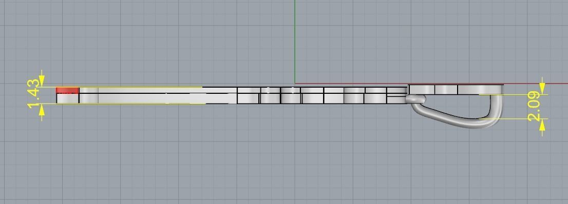 Pendant cross Model 3583 3D print model_7