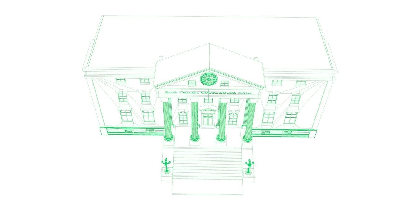 Clock tower 3D model_12