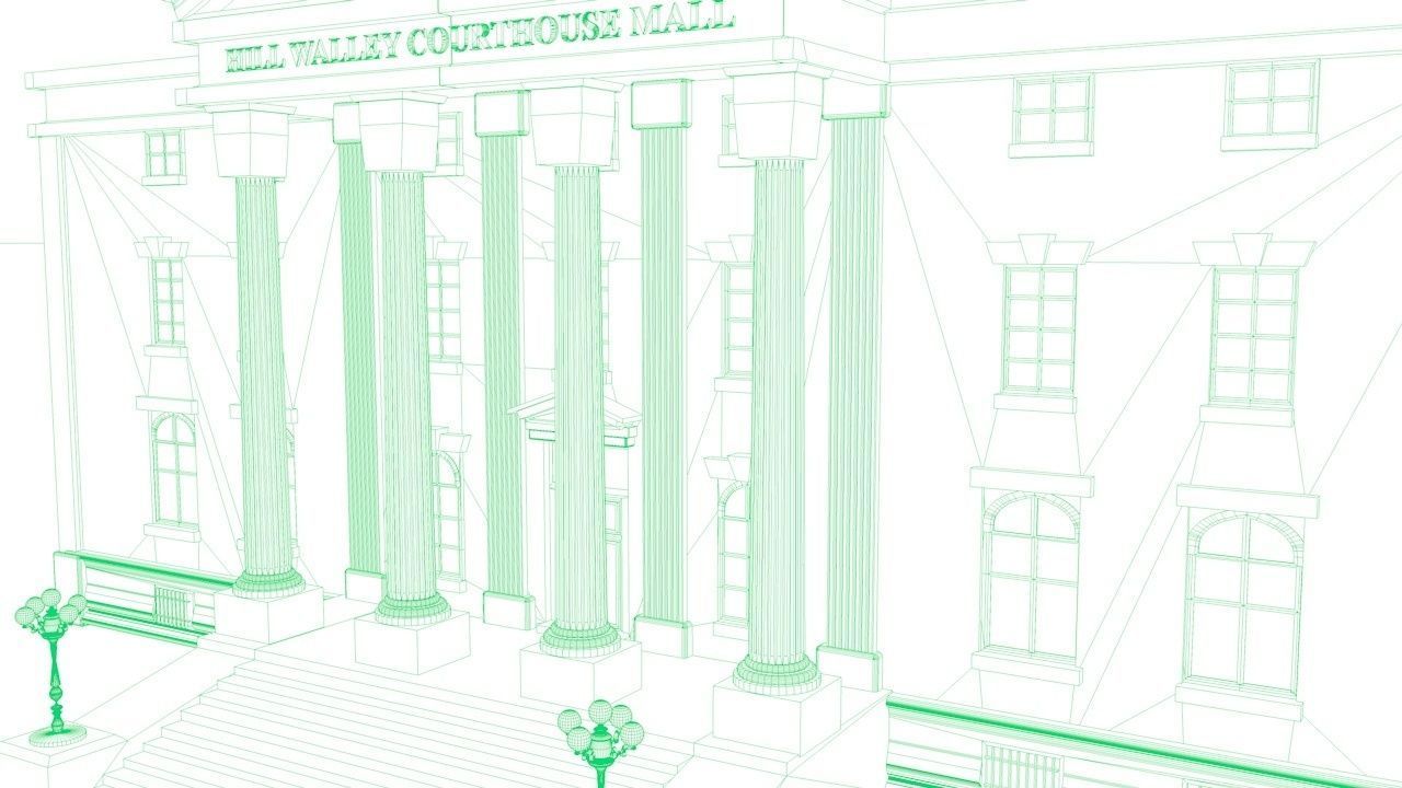 Clock tower 3D model_10