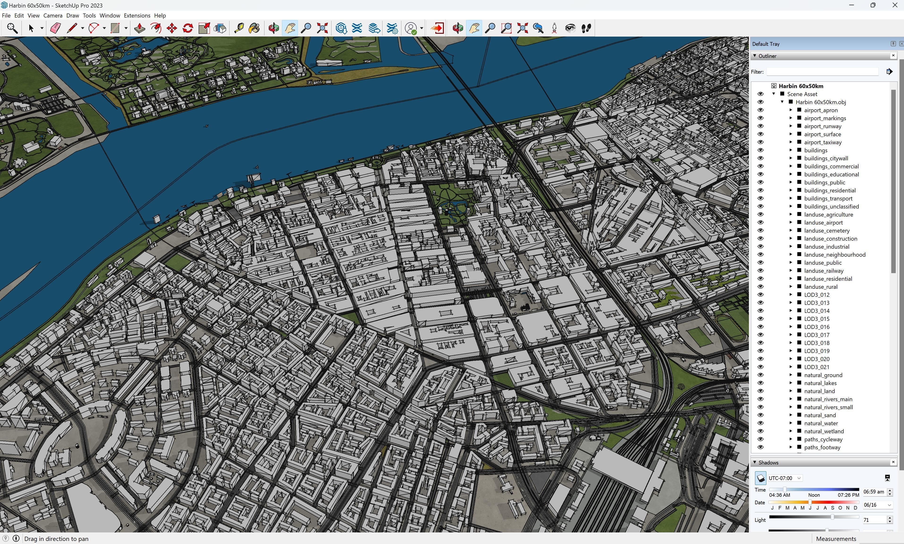 Harbin - 3D City Model Low-poly 3D model_14