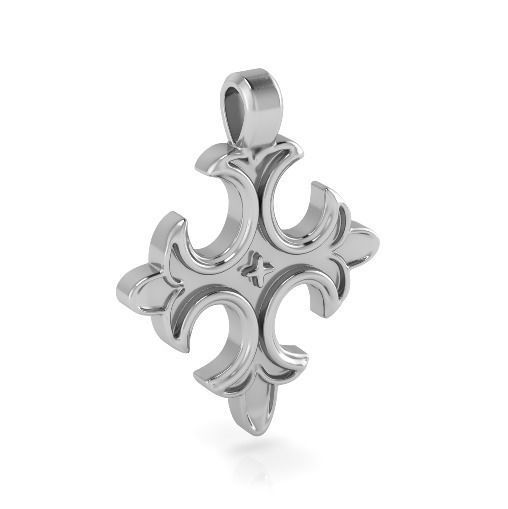 Pendant cross Model 3574 3D print model_1