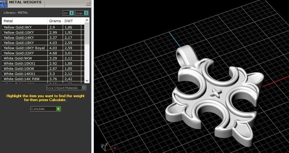 Pendant cross Model 3574 3D print model_8
