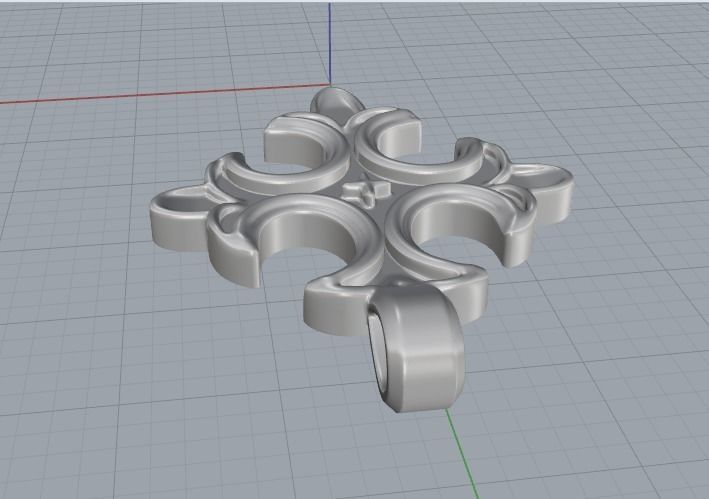Pendant cross Model 3574 3D print model_5