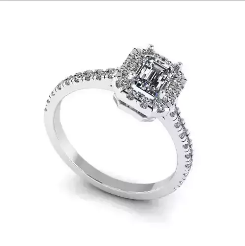 Engagement halo rings Model 3571