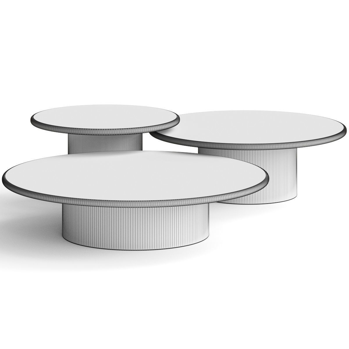 Fred Rigby Studio Raindrop Coffee Table Set 3D model_3