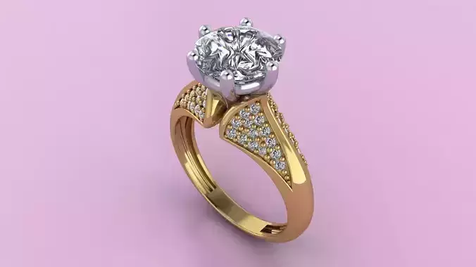 engagement women ring   3D print model