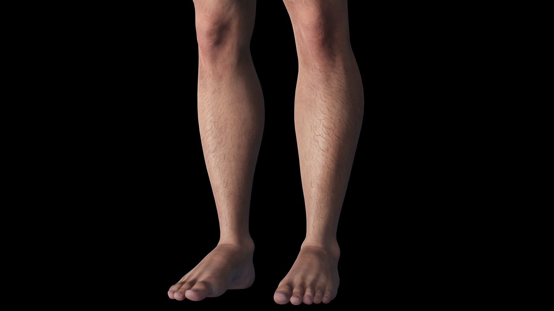 Free Male Body-low poly Free low-poly 3D model_5