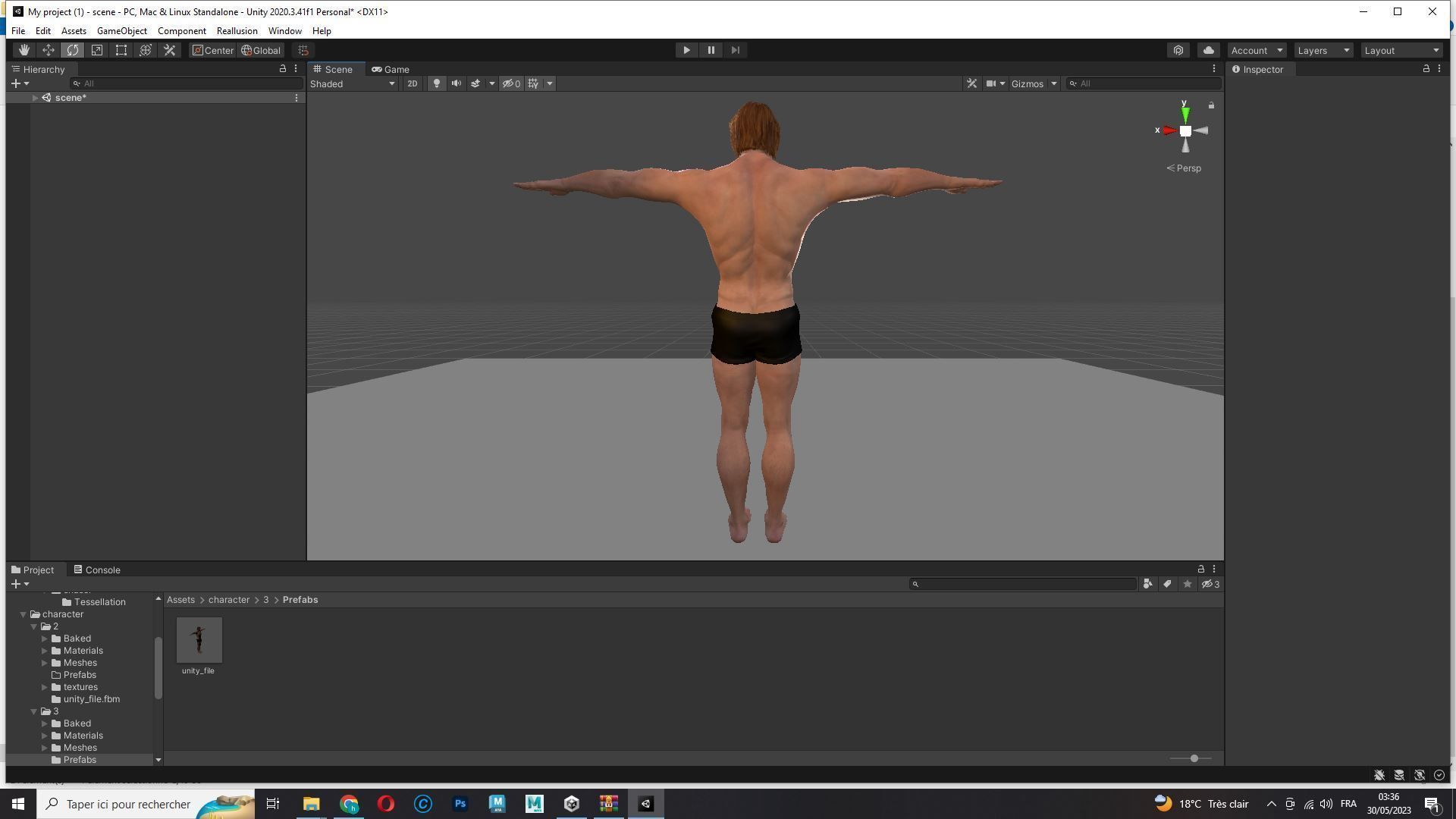 Free Male Body-low poly Free low-poly 3D model_18