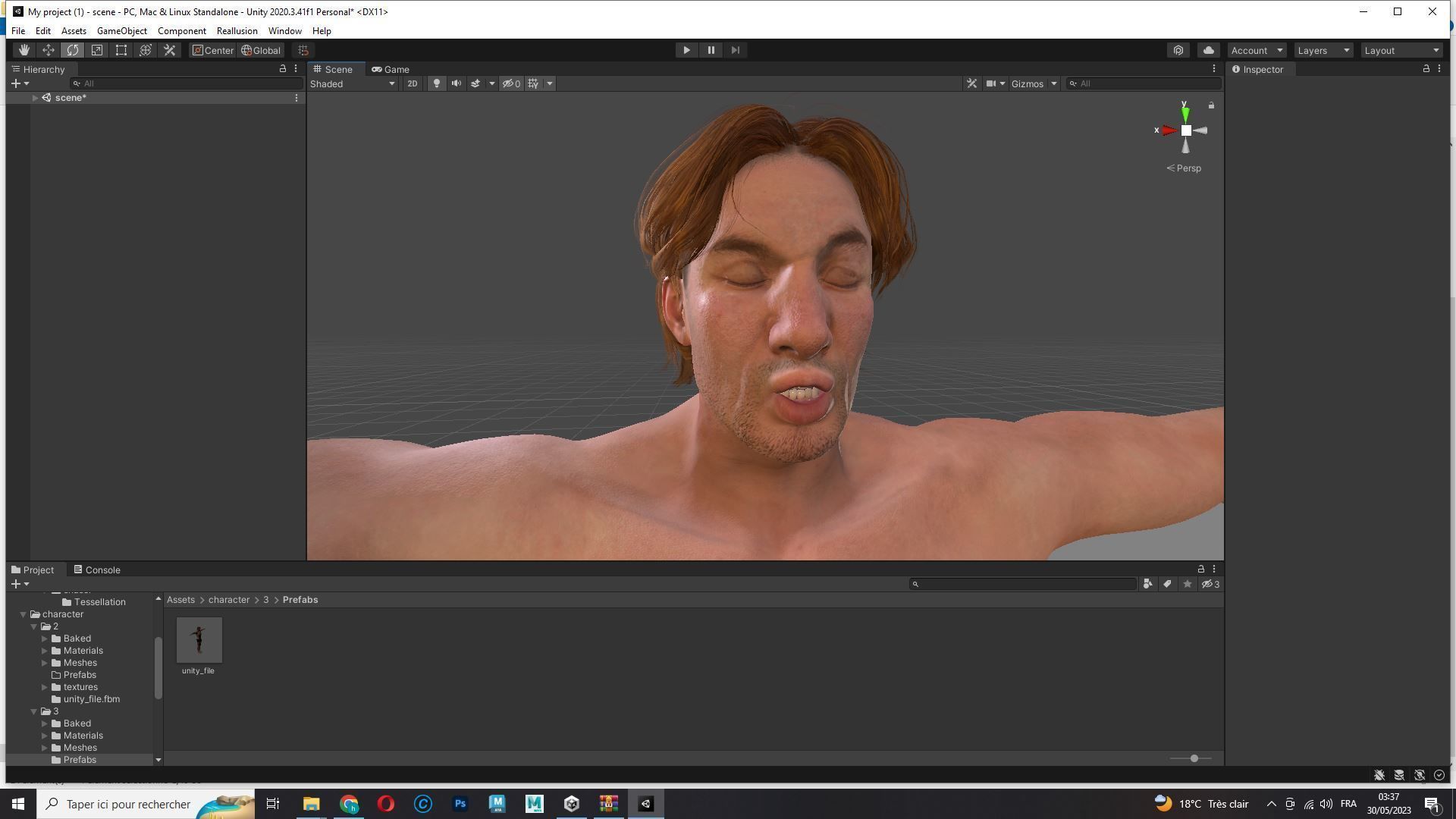 Free Male Body-low poly Free low-poly 3D model_19