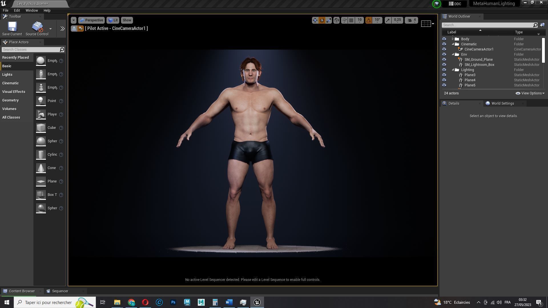 Free Male Body-low poly Free low-poly 3D model_26