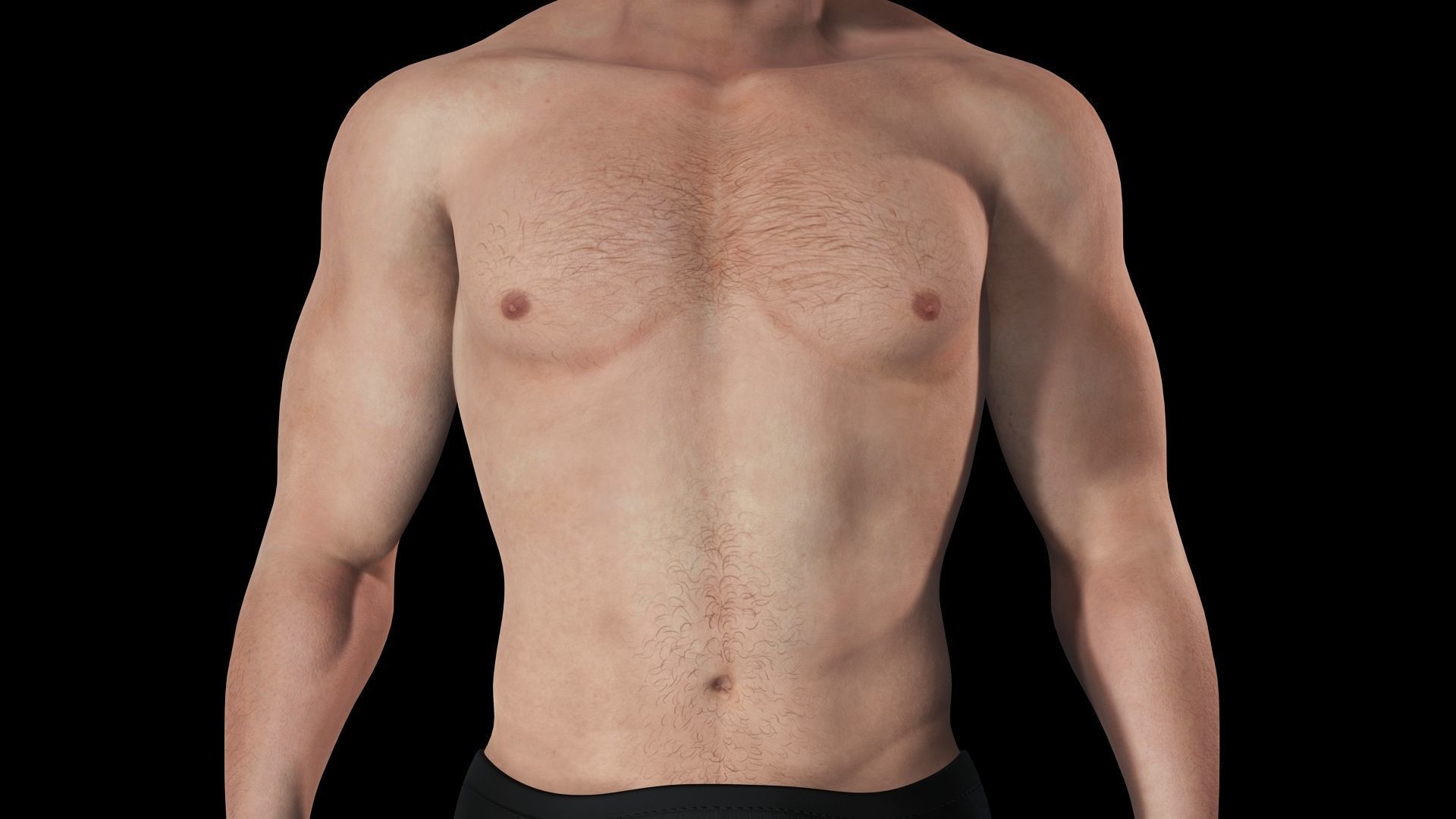 Free Male Body-low poly Free low-poly 3D model_8