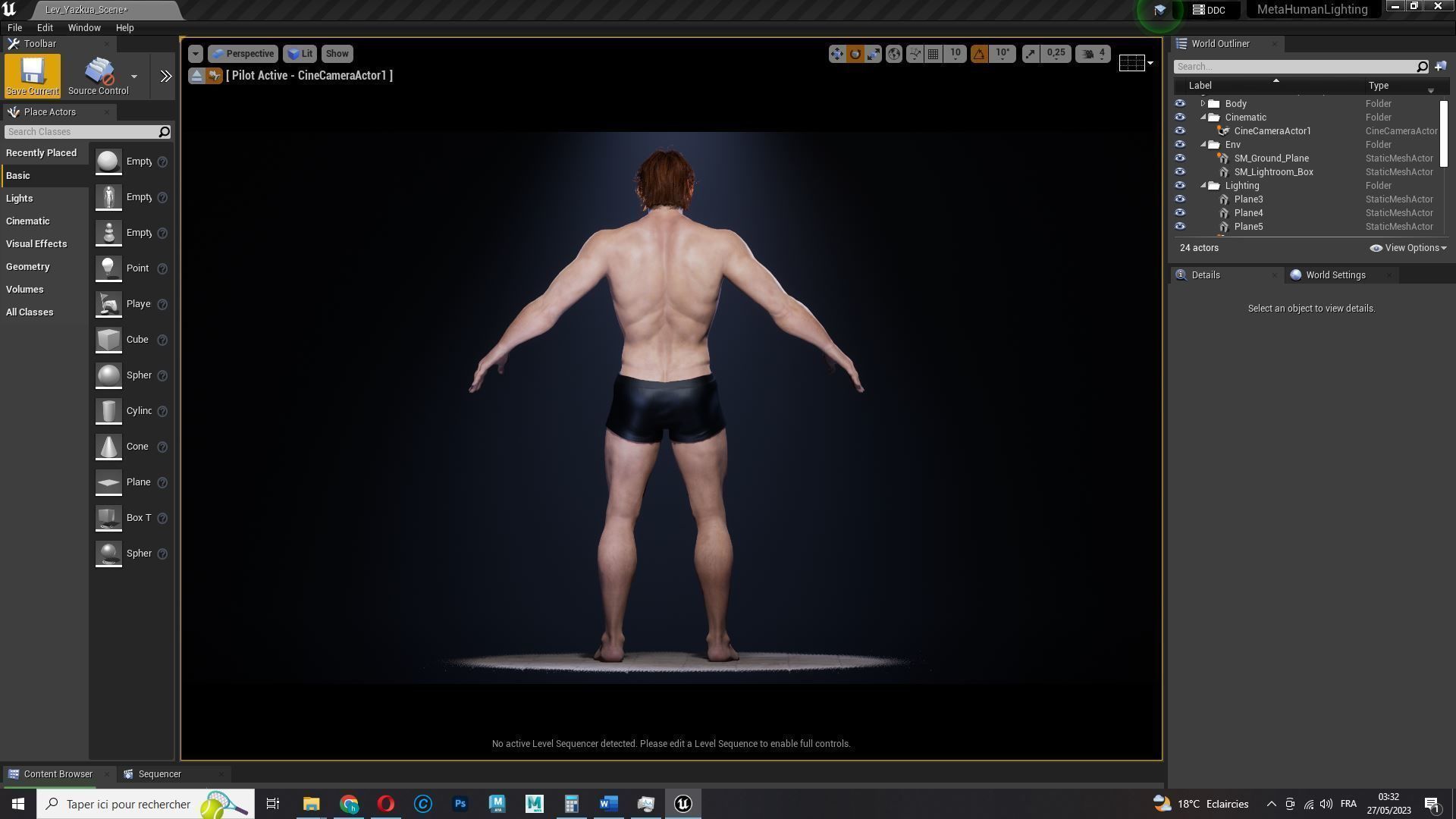 Free Male Body-low poly Free low-poly 3D model_27